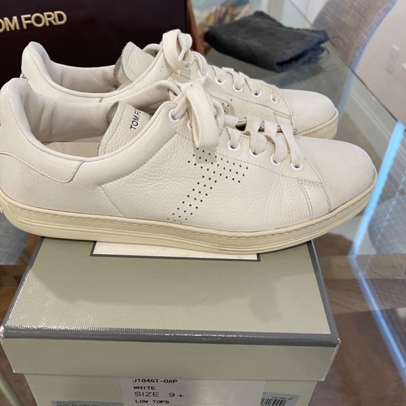 Tom Ford Men’s Off-White Warwick Sneakers - Picture 3 of 8